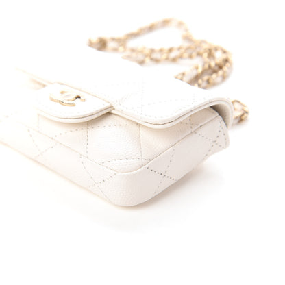 Chanel Caviar Quilted Belt Bag White 7 of 11
