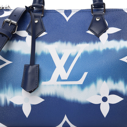 Louis Vuitton Monogram Escale Speedy Bandouliere 30 Blue 9 of 9