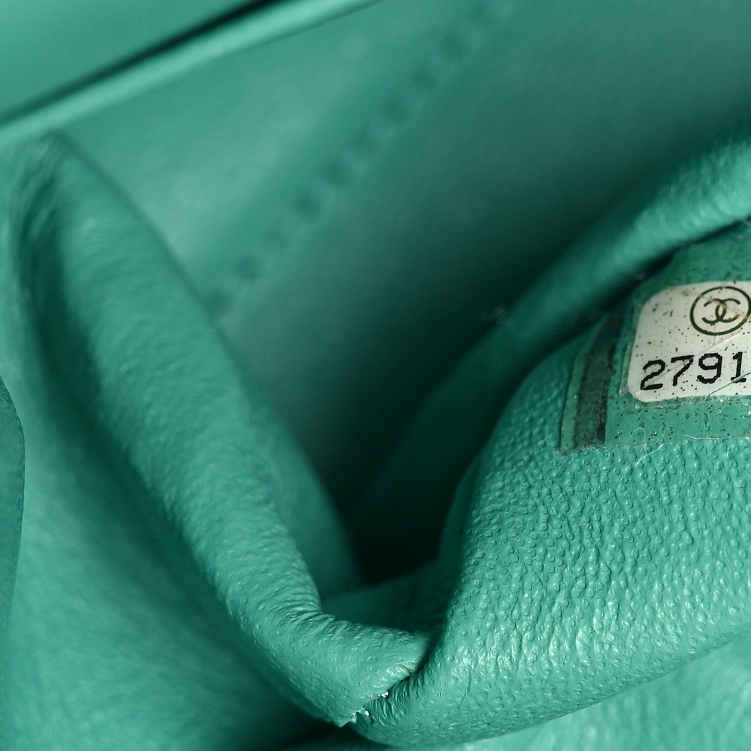 Chanel Lambskin Quilted Medium Double Flap Green 7 of 11