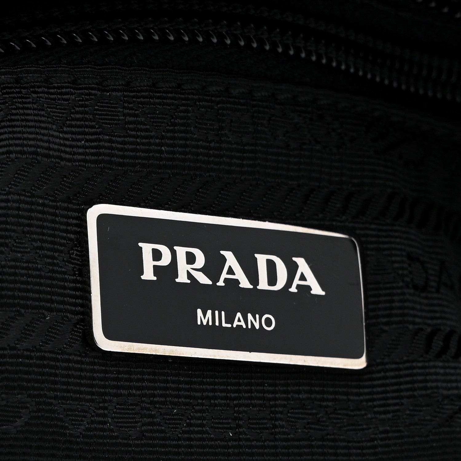 Prada Tessuto Nylon Saffiano Flat Messenger Bag Black 6 of 11