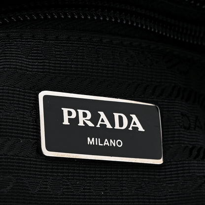 Prada Tessuto Nylon Saffiano Flat Messenger Bag Black 6 of 11