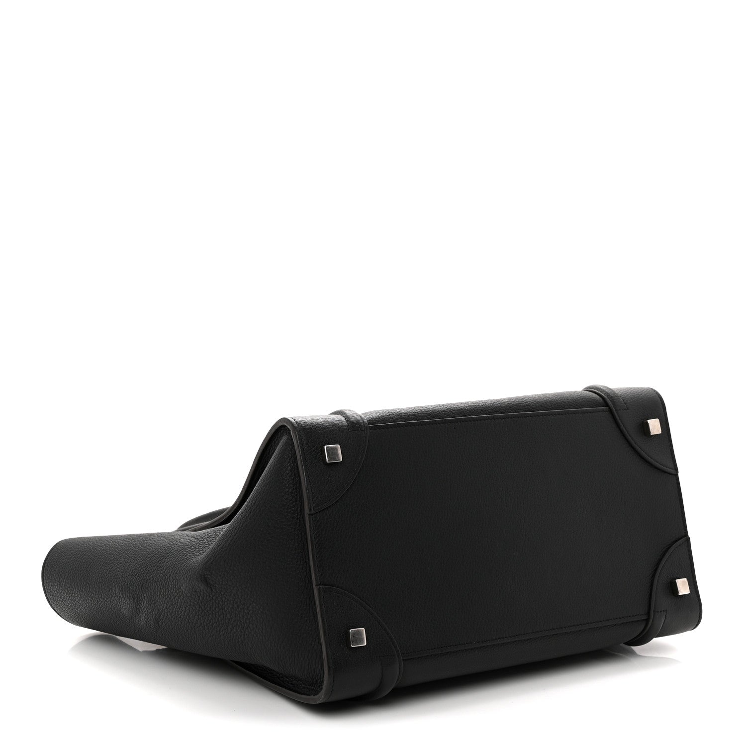 Celine Drummed Calfskin Mini Luggage Black 4 of 9