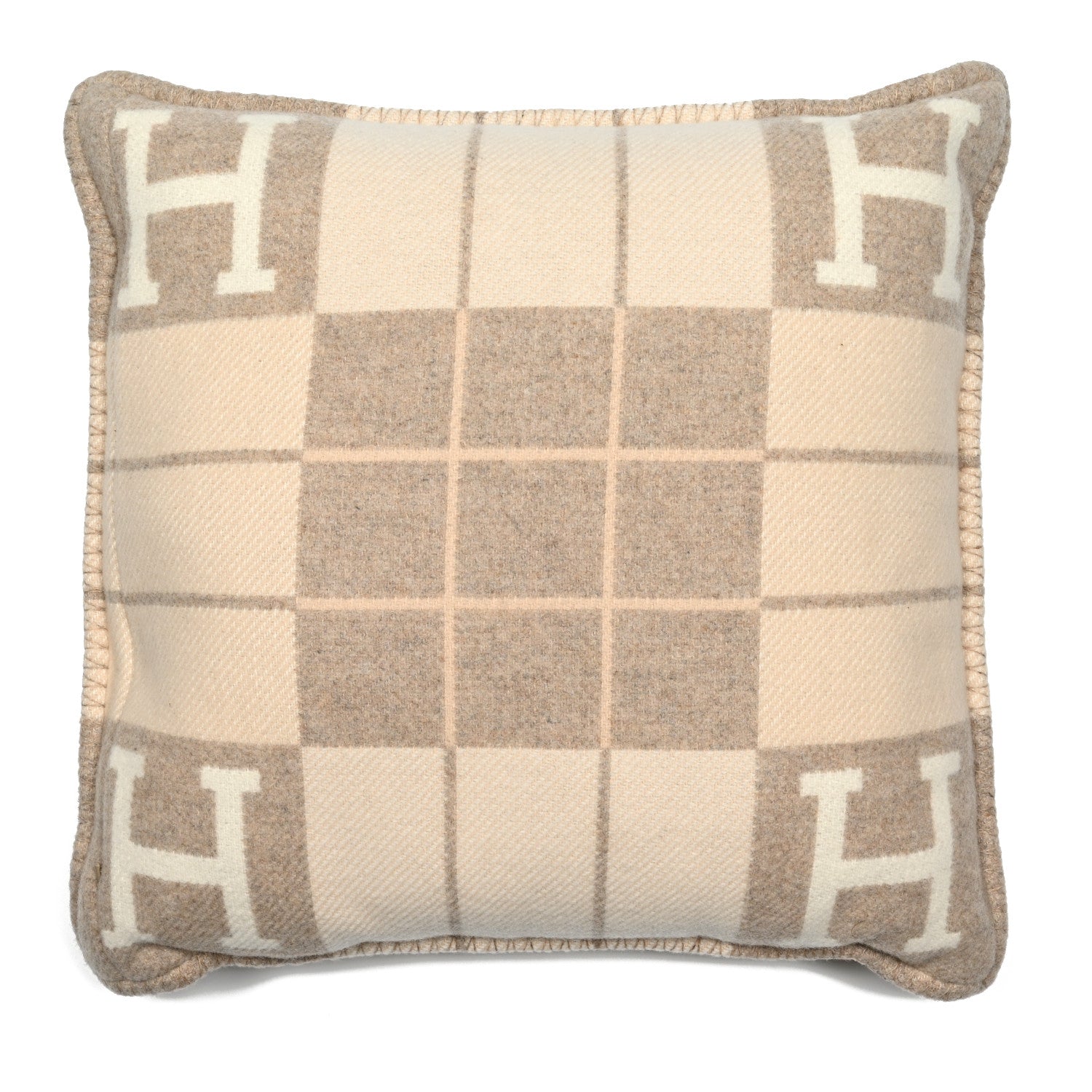 Hermes Wool Cashmere Avalon III Pillow PM Coco Camomille 2 of 3