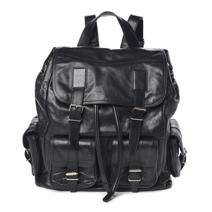 Saint Laurent Smooth Calfskin Roc Sack Backpack Black 1 of 17