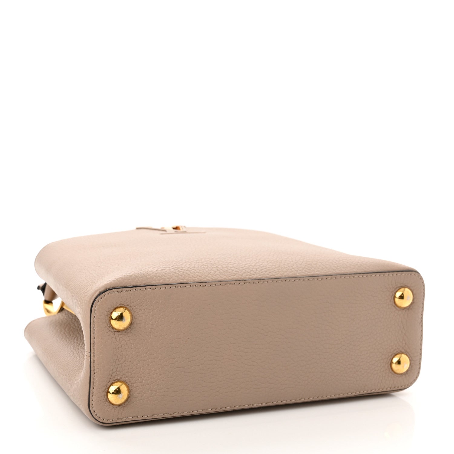 Louis Vuitton Taurillon Capucines BB Galet 3 of 9