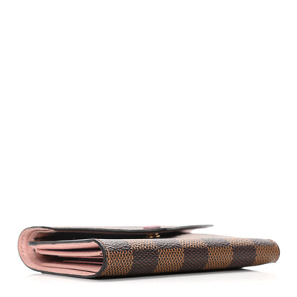 Louis Vuitton Damier Ebene Victorine Wallet Rose Ballerine 4 of 12