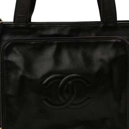 Chanel Lambskin CC Shoulder Bag Black 8 of 10