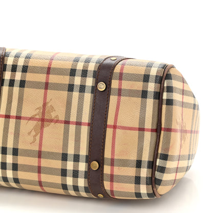 Burberry Haymarket Check Studded Bowler Brown 8 of 9