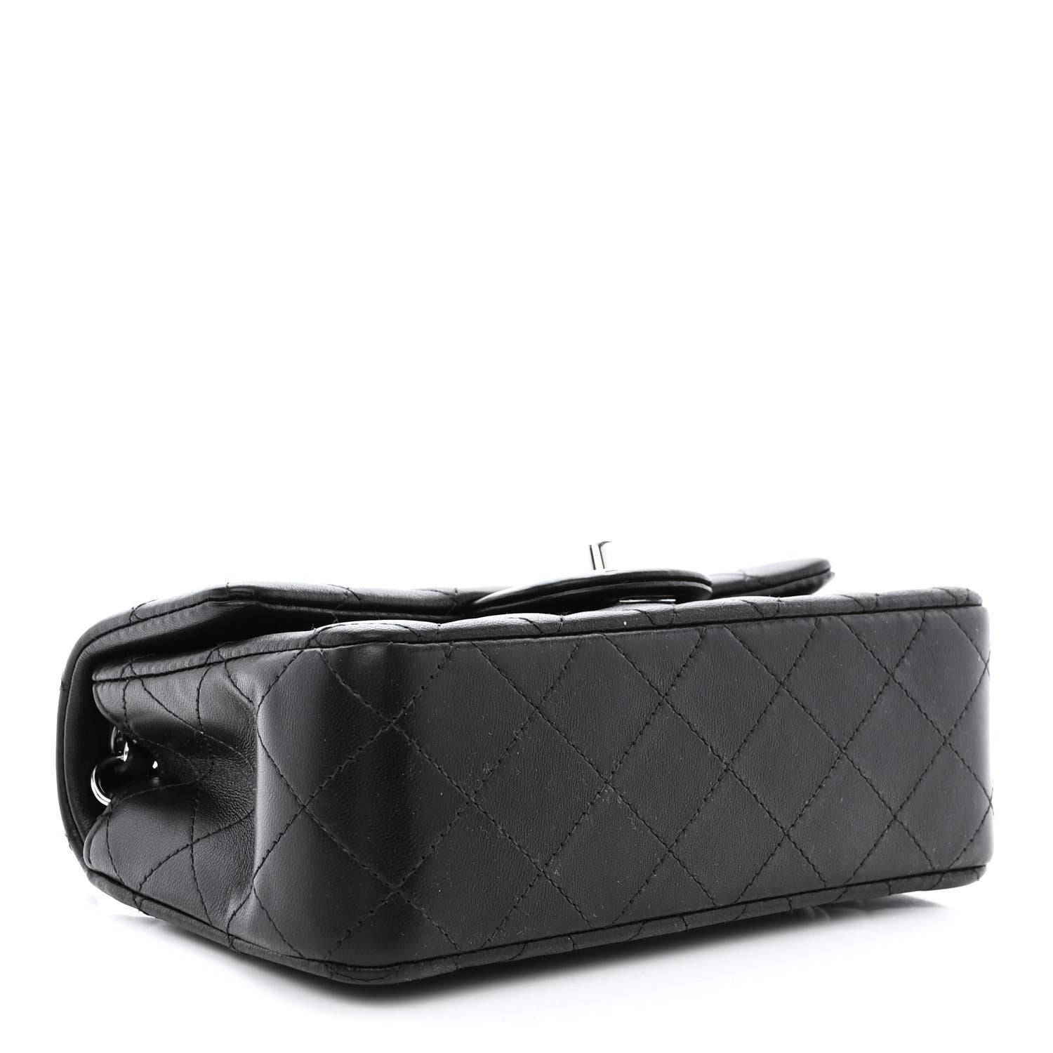 Chanel Lambskin Quilted Mini Rectangular Flap Black 4 of 10