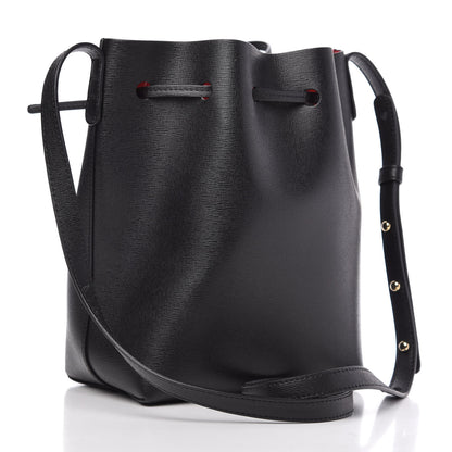 Mansur Gavriel Saffiano Bucket Bag Black Flamma 3 of 8