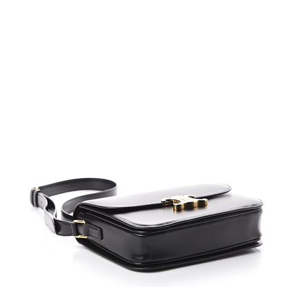 Celine Shiny Calfskin Medium Triomphe Black 3 of 8