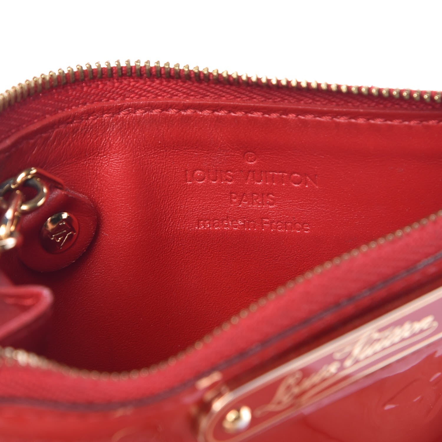Louis Vuitton Vernis Key Pouch Cherry 6 of 11