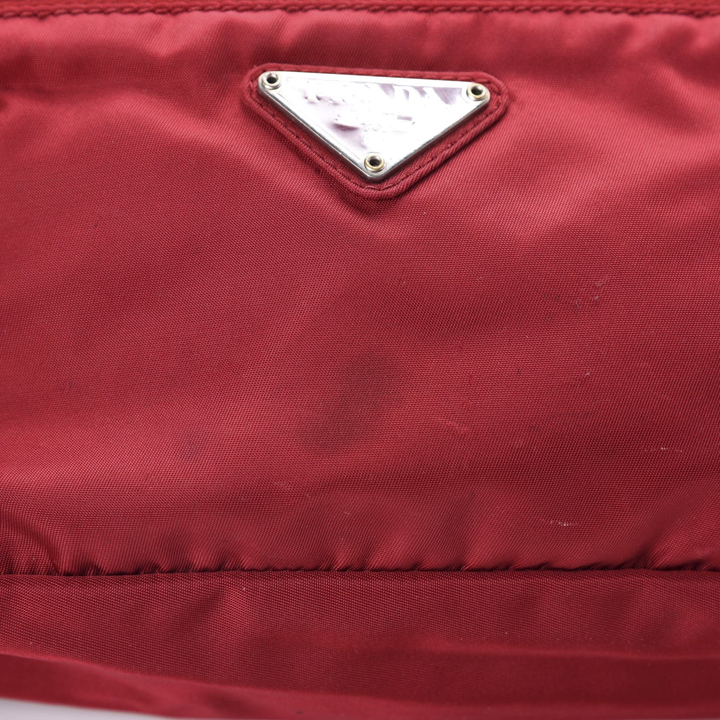 Tessuto Nylon Crossbody Bag Rosso