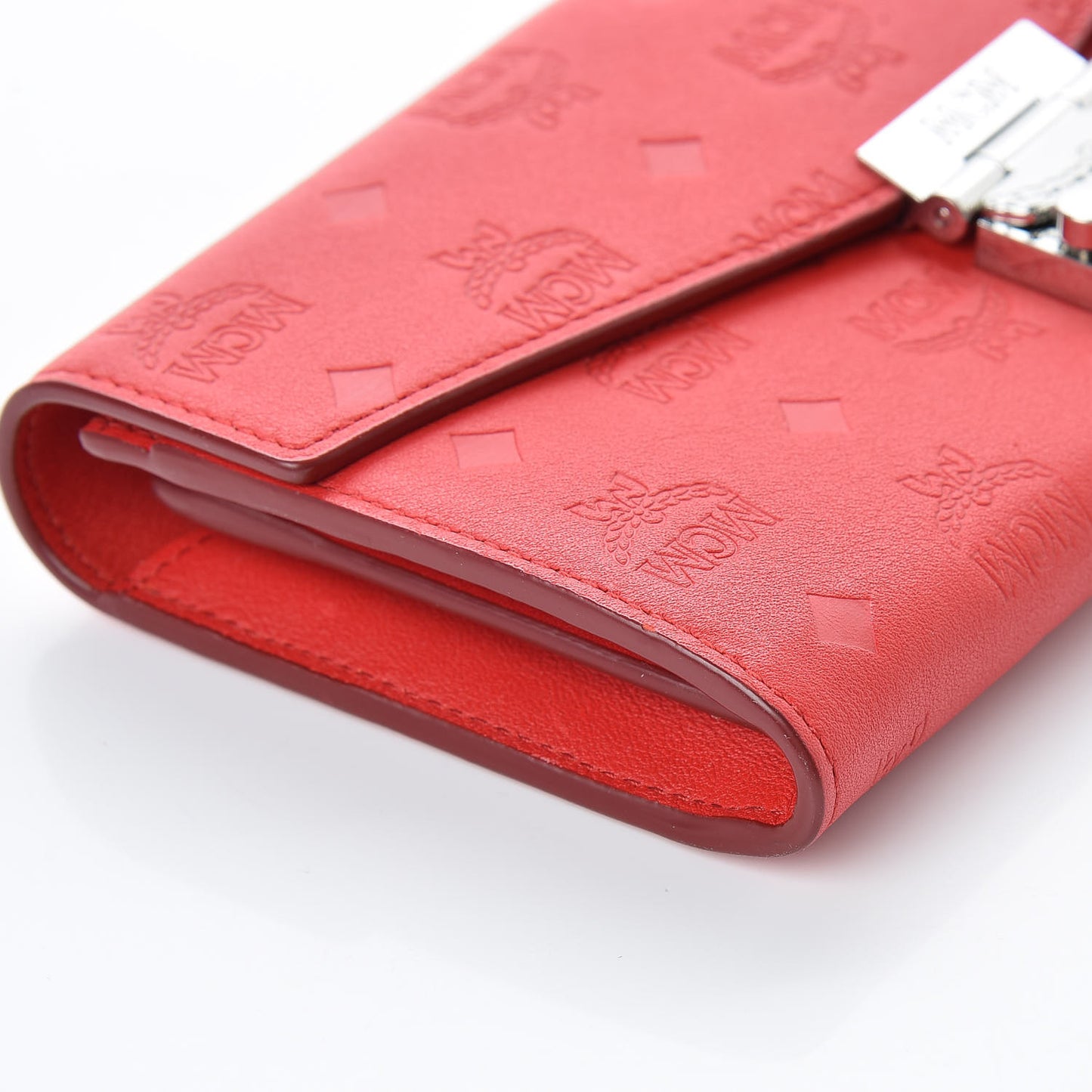 Calfskin Ottomar Large Patricia Wallet On Chain Red