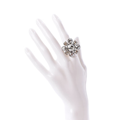 Chanel Crystal CC Ring 7 Silver 2 of 4