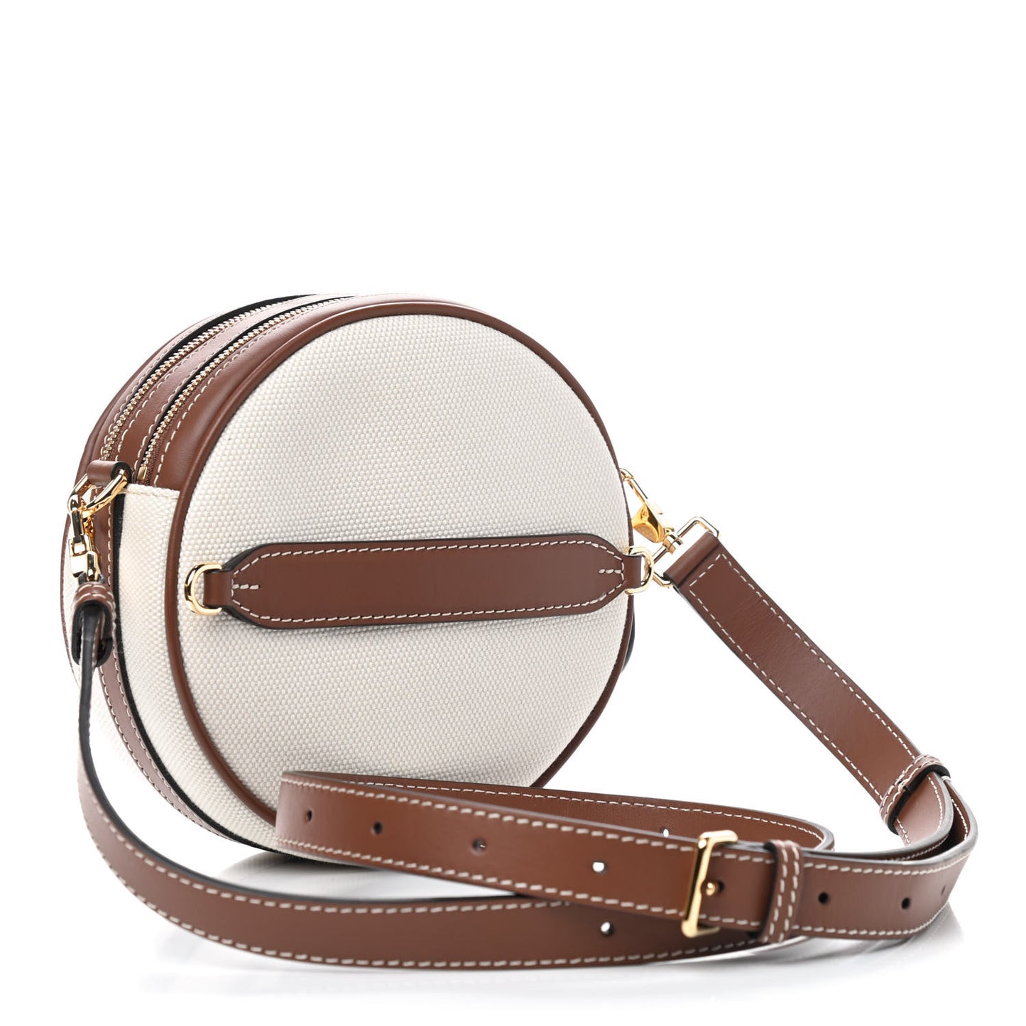 Canvas Calfskin Louise Bag Natural