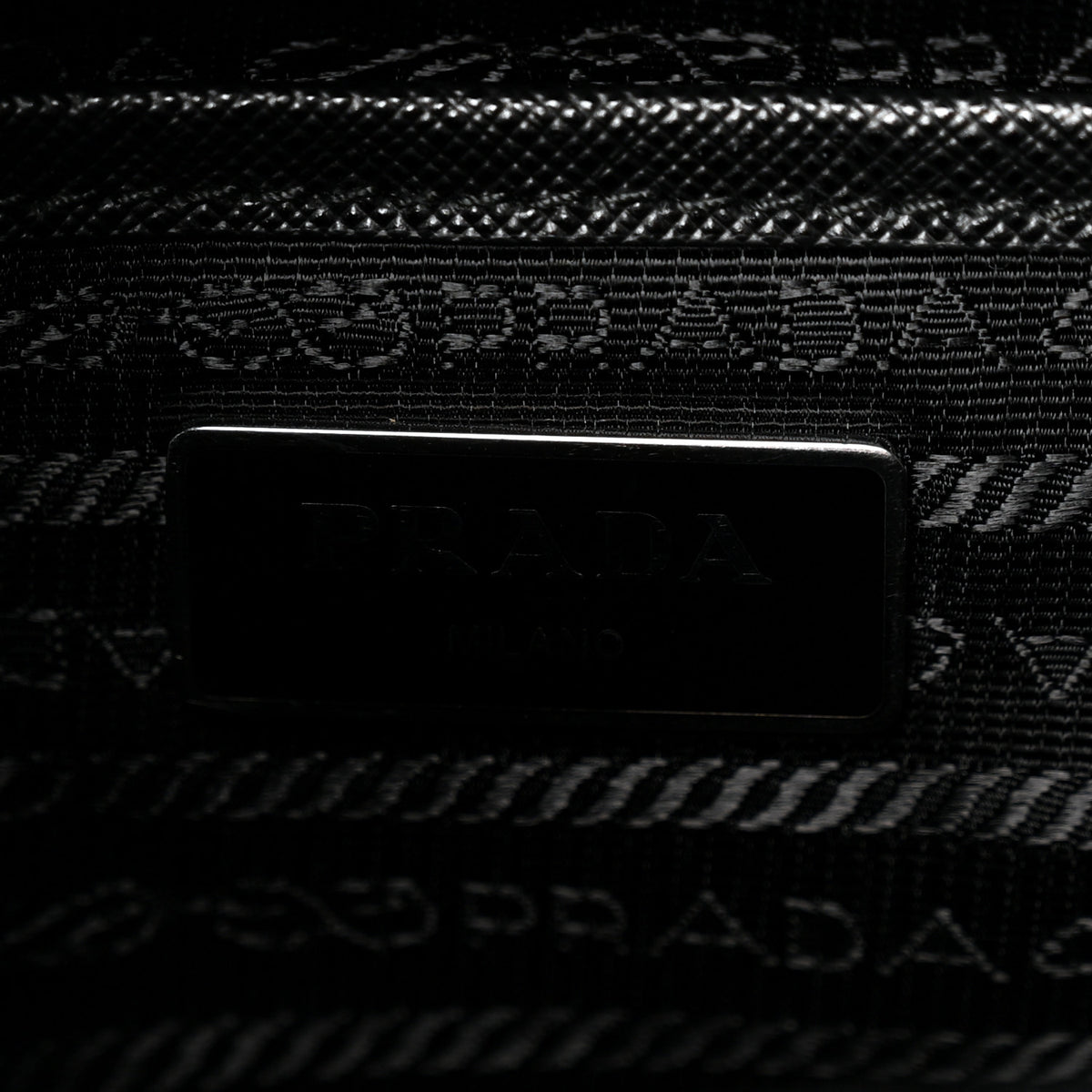 Prada Re-Nylon Vela Saffiano Small Backpack Black 5 of 9