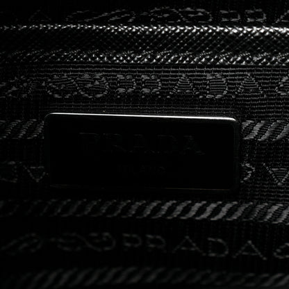 Prada Re-Nylon Vela Saffiano Small Backpack Black 5 of 9