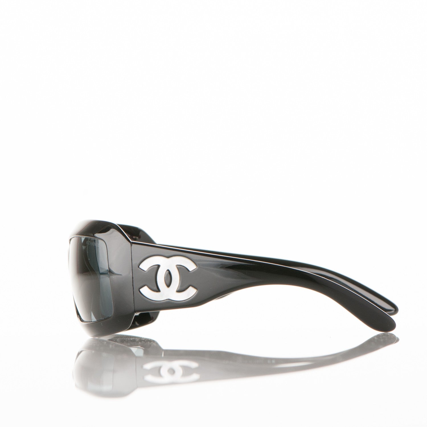 Chanel Mother of Pearl CC Sunglasses 5076-H Black 3 of 8