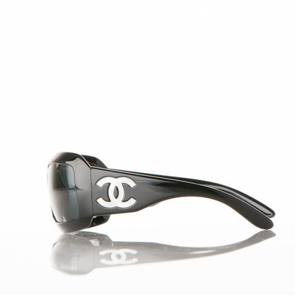 Chanel Mother of Pearl CC Sunglasses 5076-H Black 3 of 8
