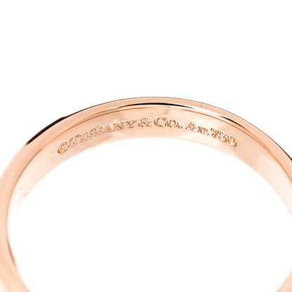 Tiffany 18K Rose Gold 3mm Forever Wedding Band Ring 48 4.5 4 of 4