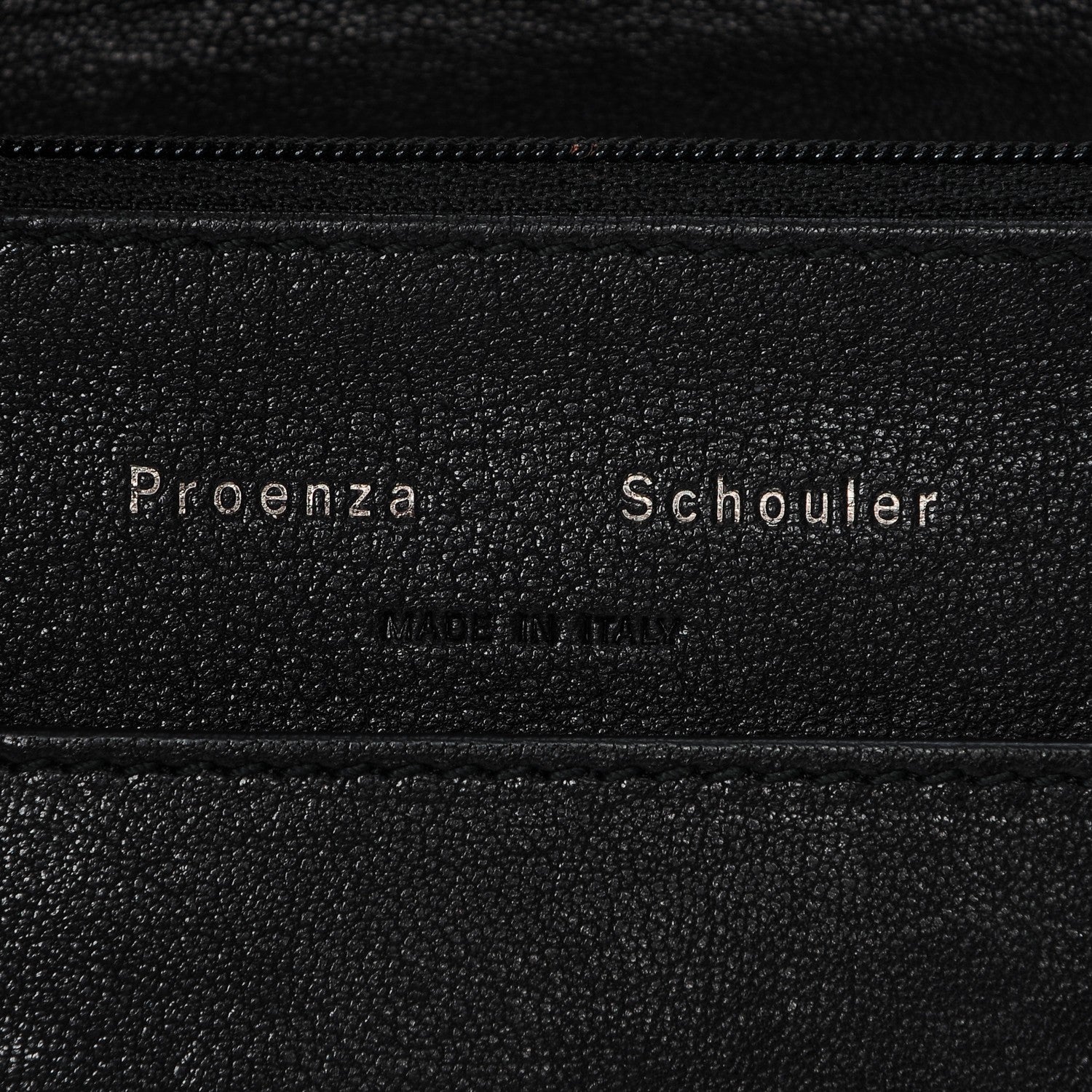 Proenza Schouler Lambskin PS1 Large Chain Wallet Black 6 of 7