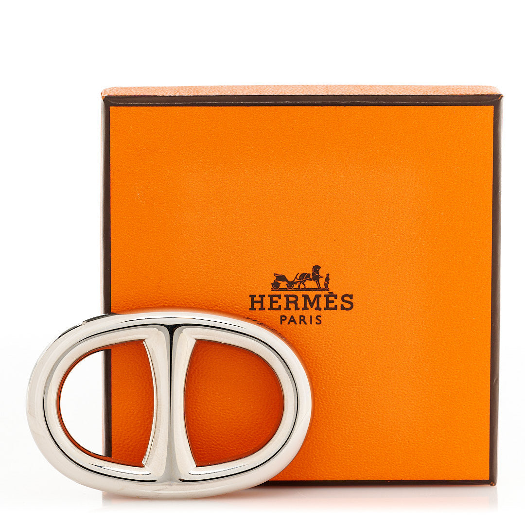 Hermes Palladium Chaine D'Ancre Scarf Ring 4 of 4