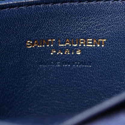 Saint Laurent Calfskin Small Monogram Cabas Blue Majorelle 6 of 8