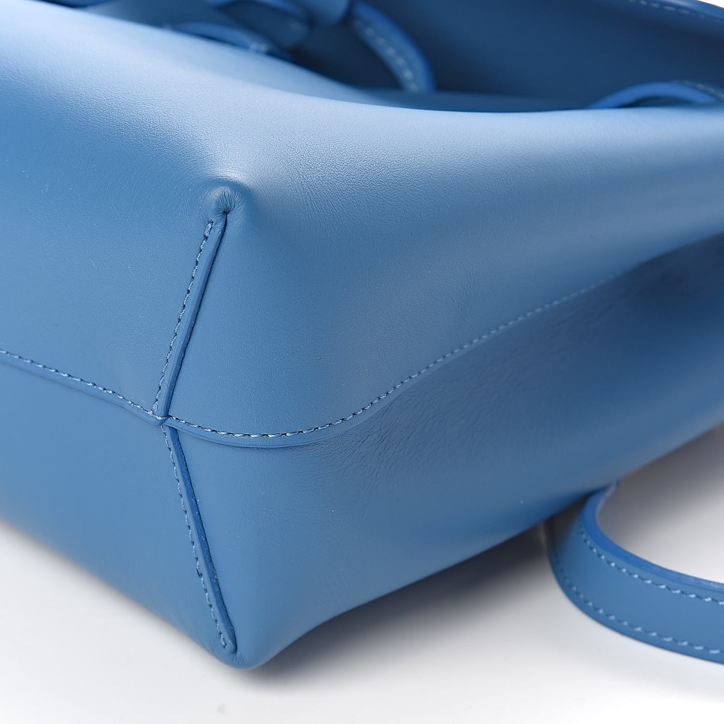 Calfskin Mini Lady Bag Sea Blue