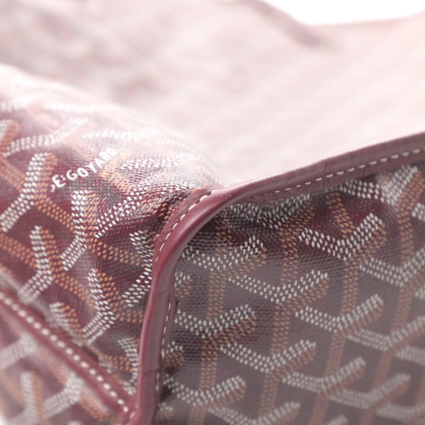 Goyardine Reversible Anjou PM Burgundy