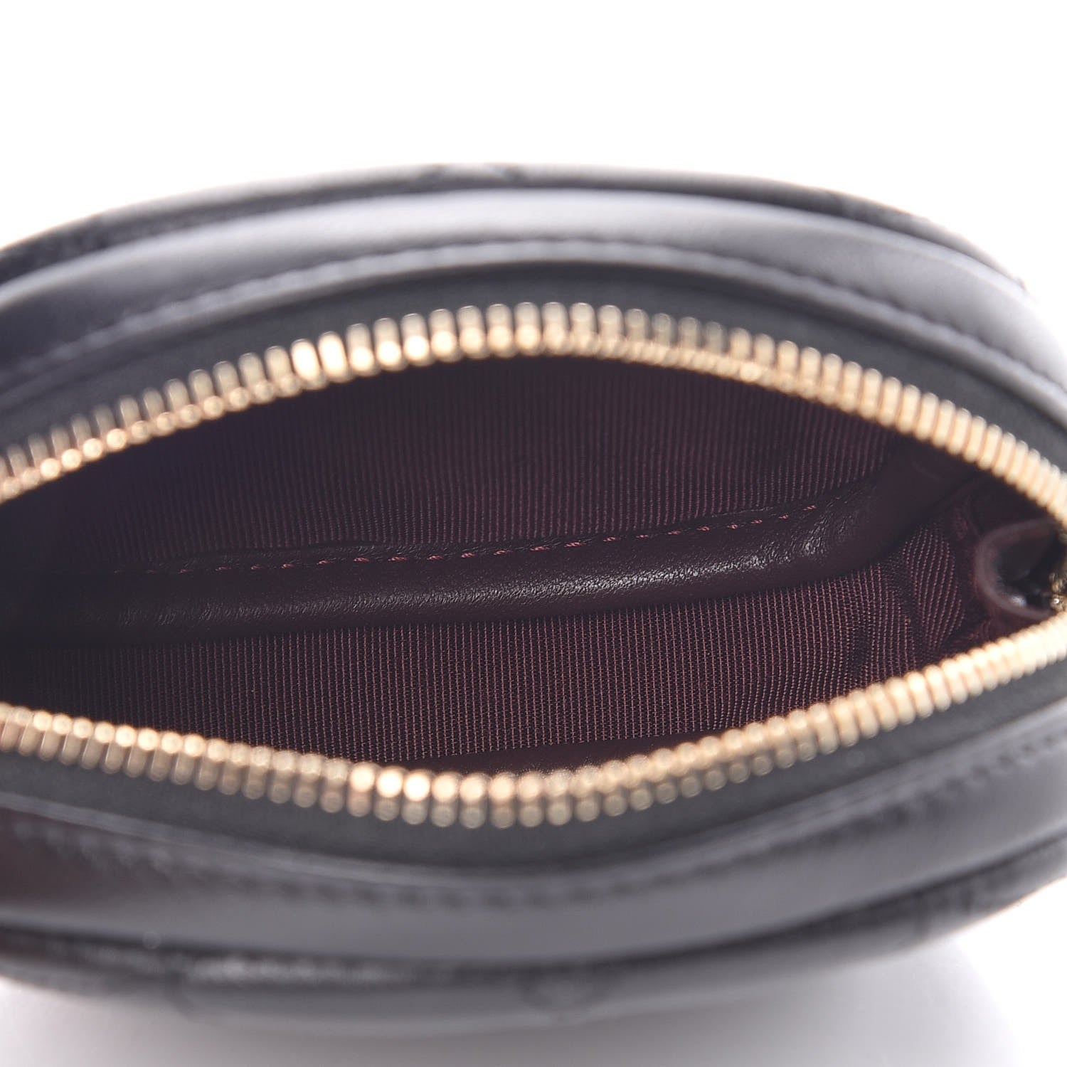 Chanel Lambskin Quilted Zip Around Classic Coin Purse Black 5 of 8