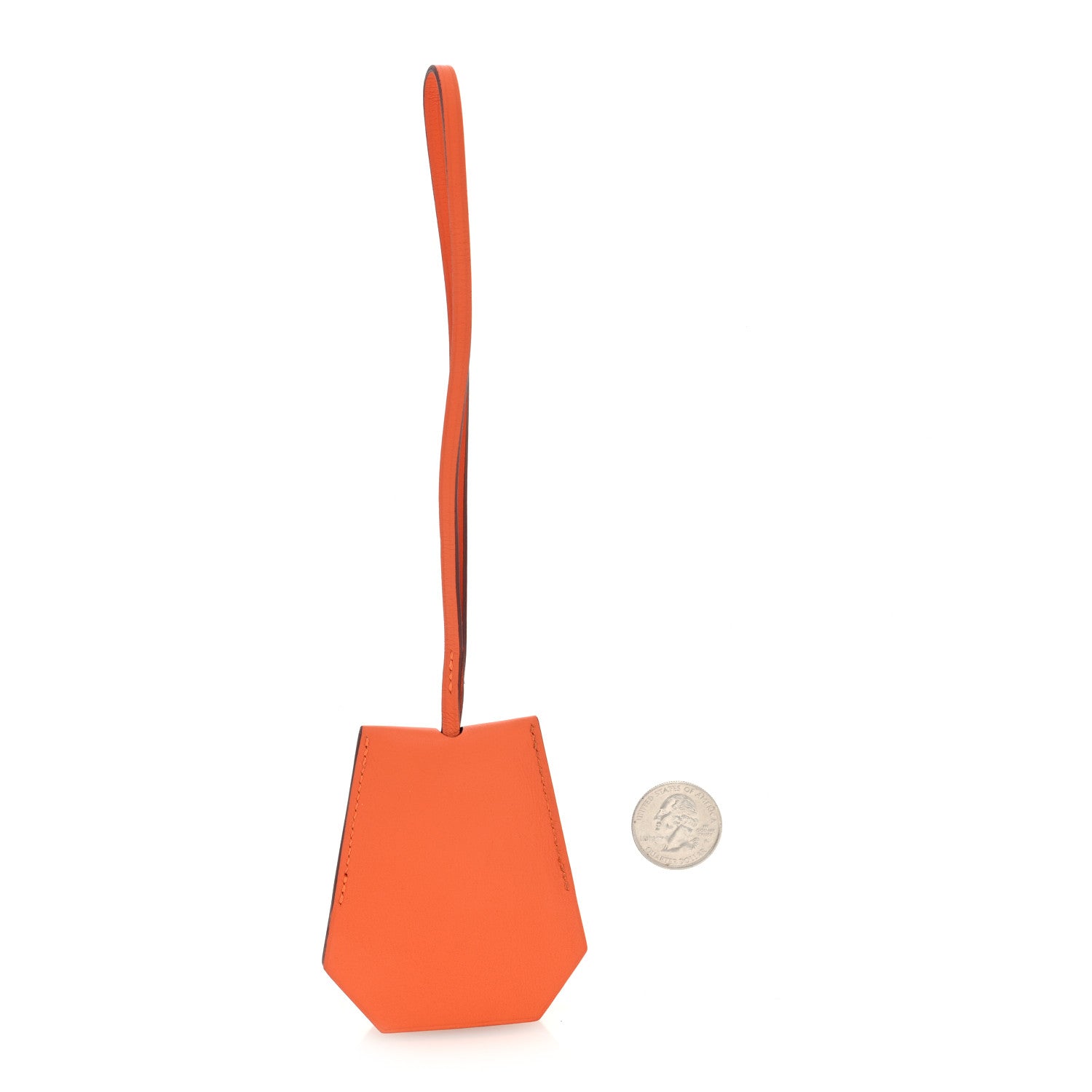 Hermes Swift Clochette Key Holder Orange 2 of 4