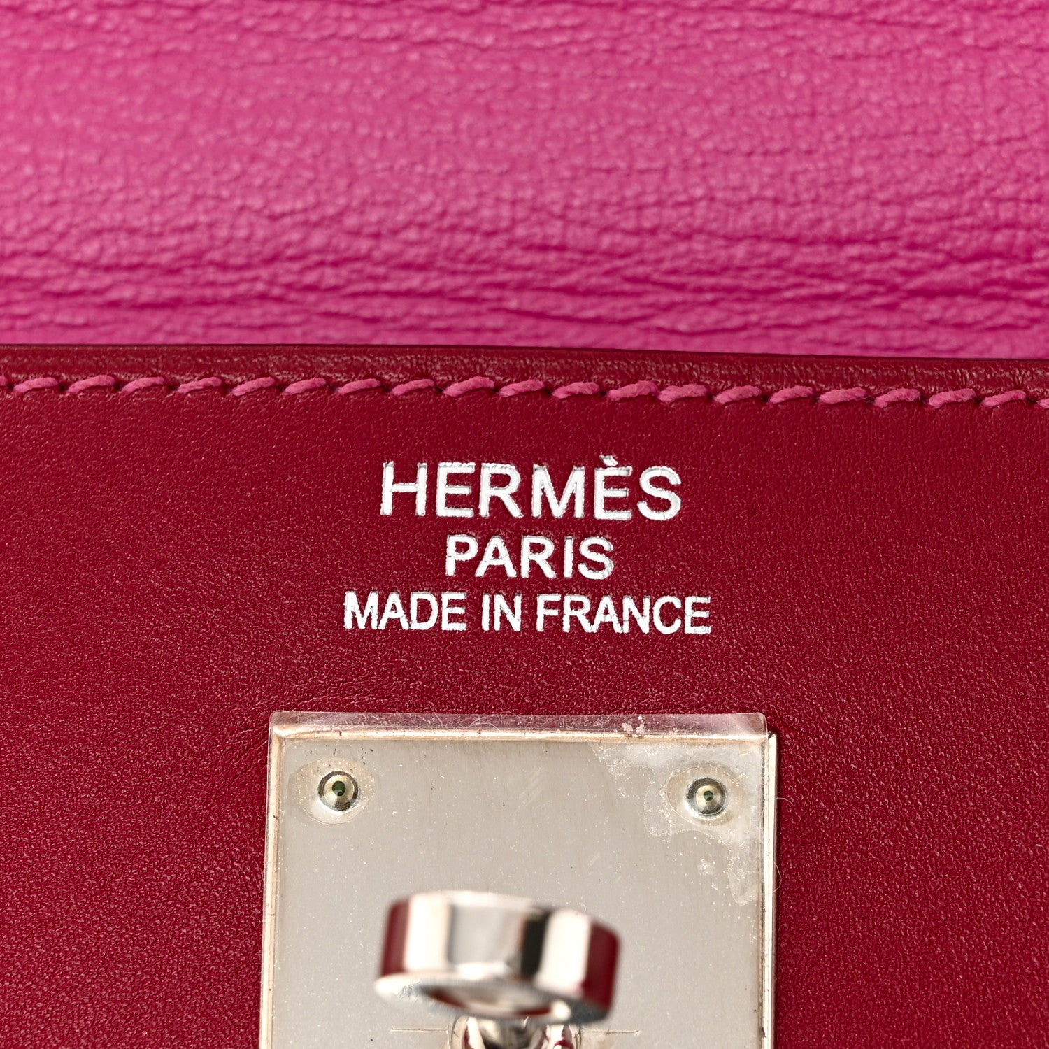 Hermes Tadelakt So Flash Kelly Retourne 35 Rubis Rose Tyrien 6 of 12