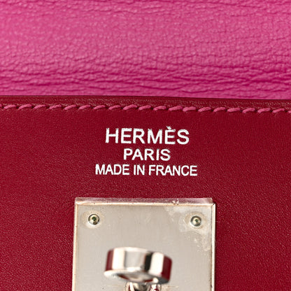 Hermes Tadelakt So Flash Kelly Retourne 35 Rubis Rose Tyrien 6 of 12