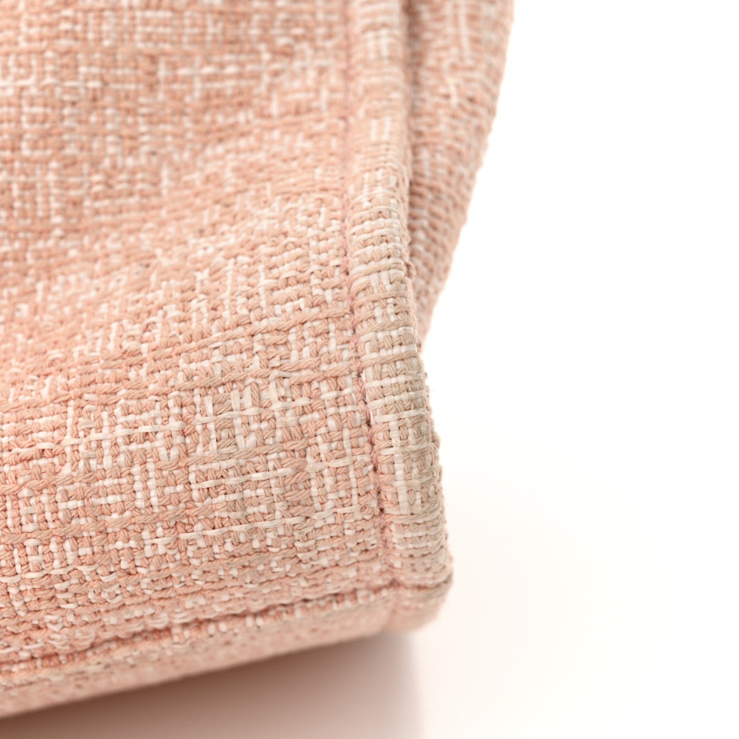 Chanel Straw Lurex Large Deauville Tote Pink 13 of 17