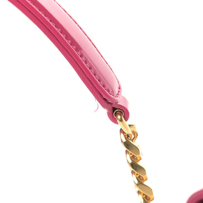 Saint Laurent Patent Matelasse Monogram Small Vicky Chain Bag Bubblegum 12 of 12