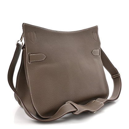 Hermes Taurillon Clemence Jypsiere 34 Etoupe 3 of 14