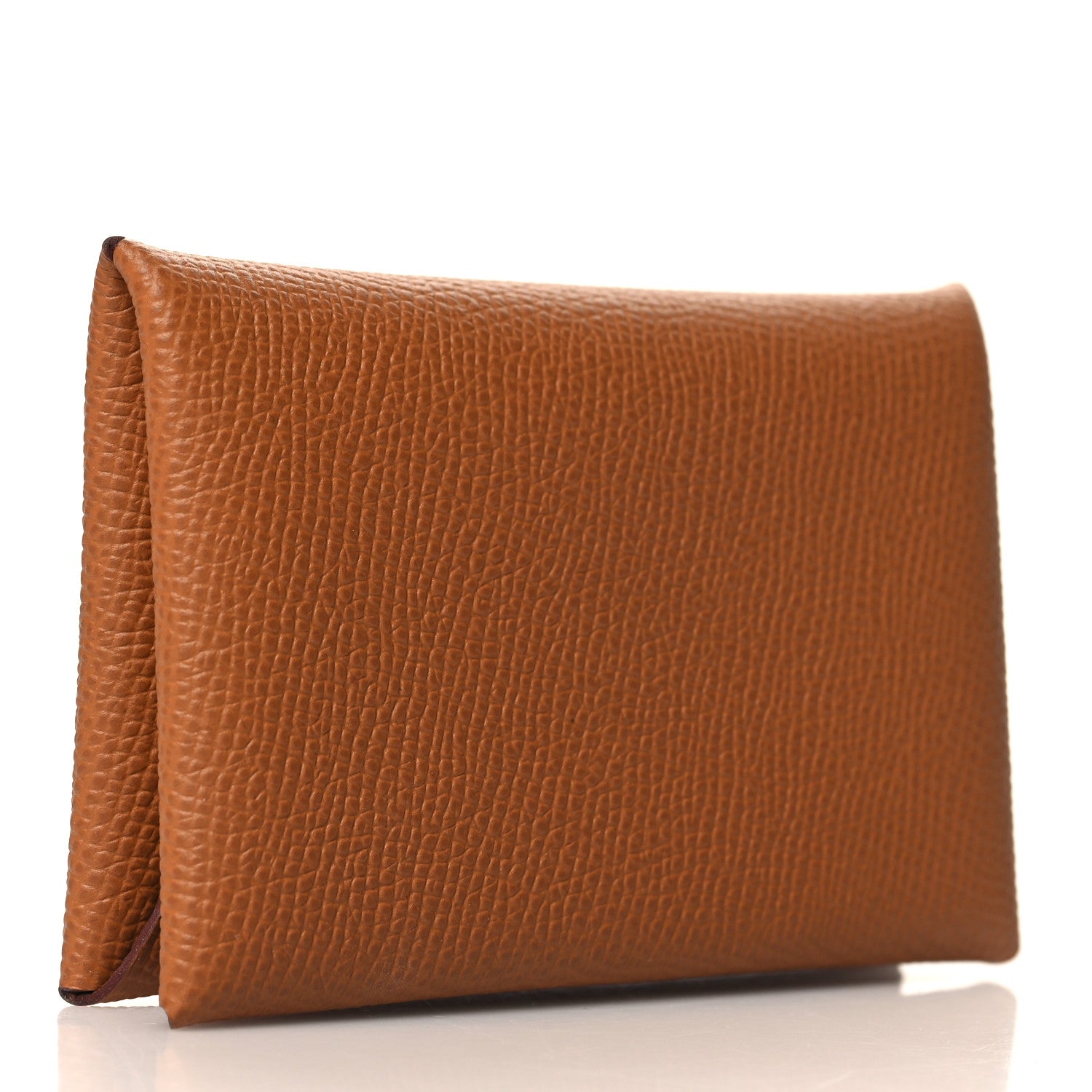 Hermes Epsom Calvi Card Case Gold 3 of 7