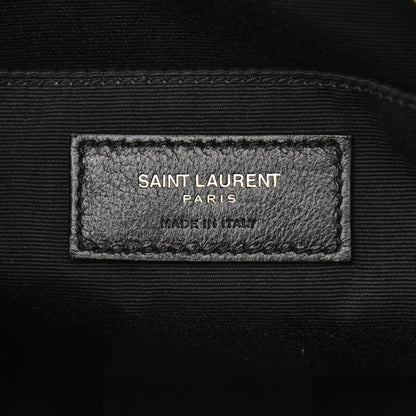 Saint Laurent Calfskin Matelasse Monogram Lou Camera Bag Navy 6 of 10