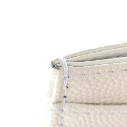 Chanel Caviar Quilted Card Holder White 9 of 9