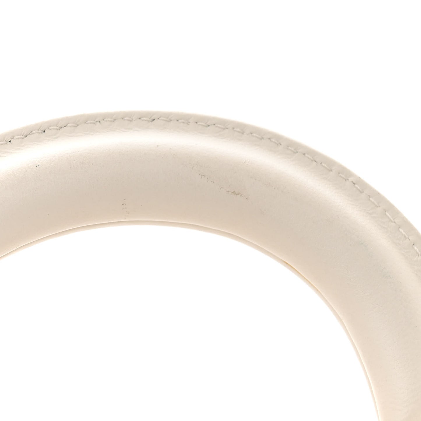 Lambskin Cannage Heart Medium Lady D-Joy White