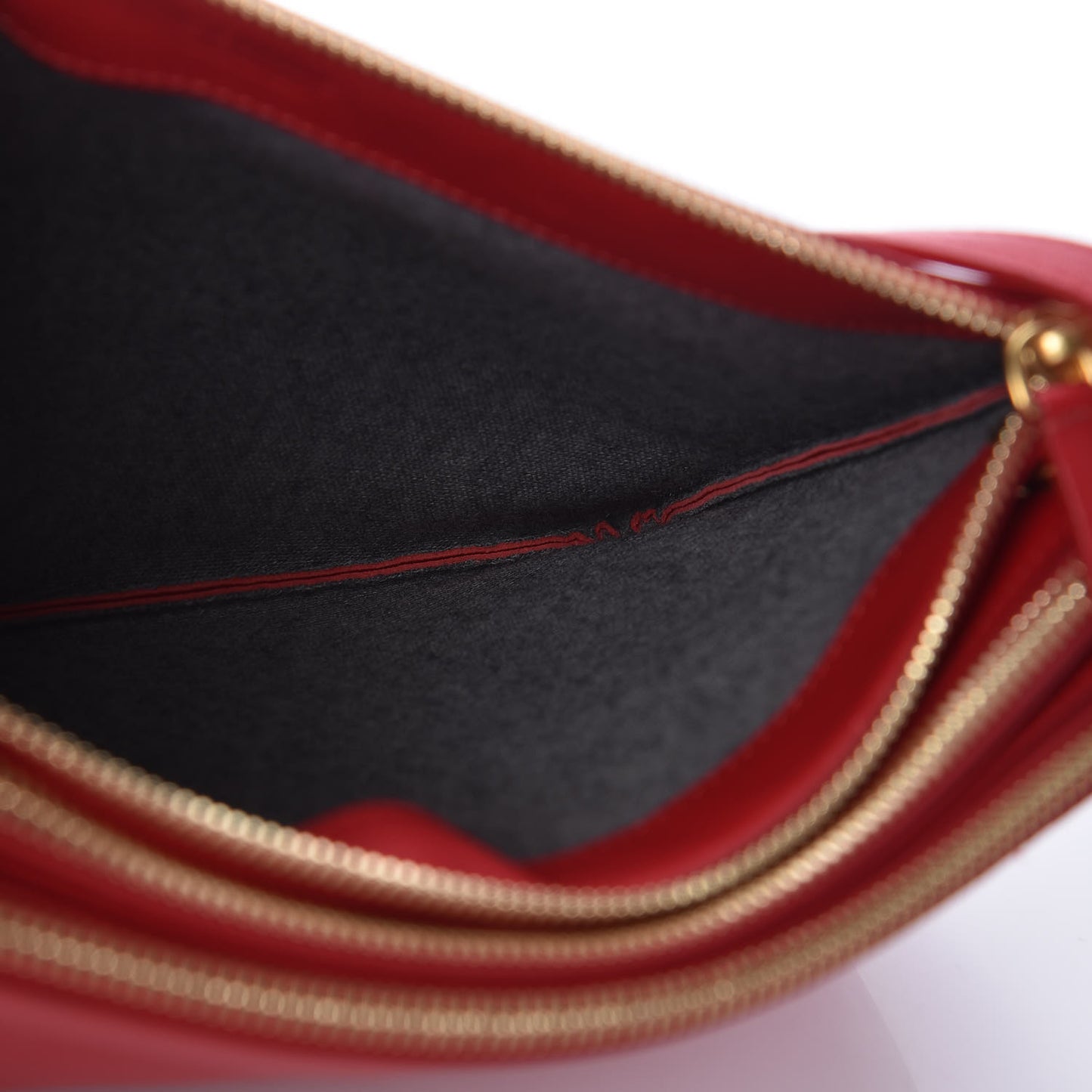 Lambskin Large Trio Crossbody Bag Red