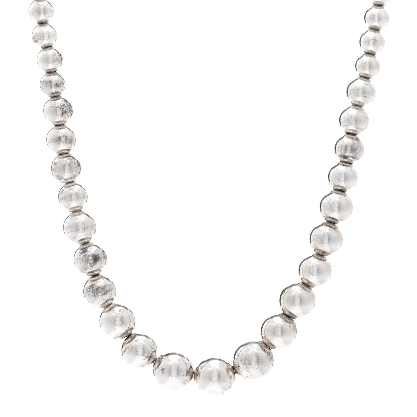Sterling Silver HardWear Graduated Ball Necklace