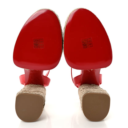 Christian Louboutin Goatskin Super Mariza 130 Espadrille Sandals 41 Ole Natural 5 of 8