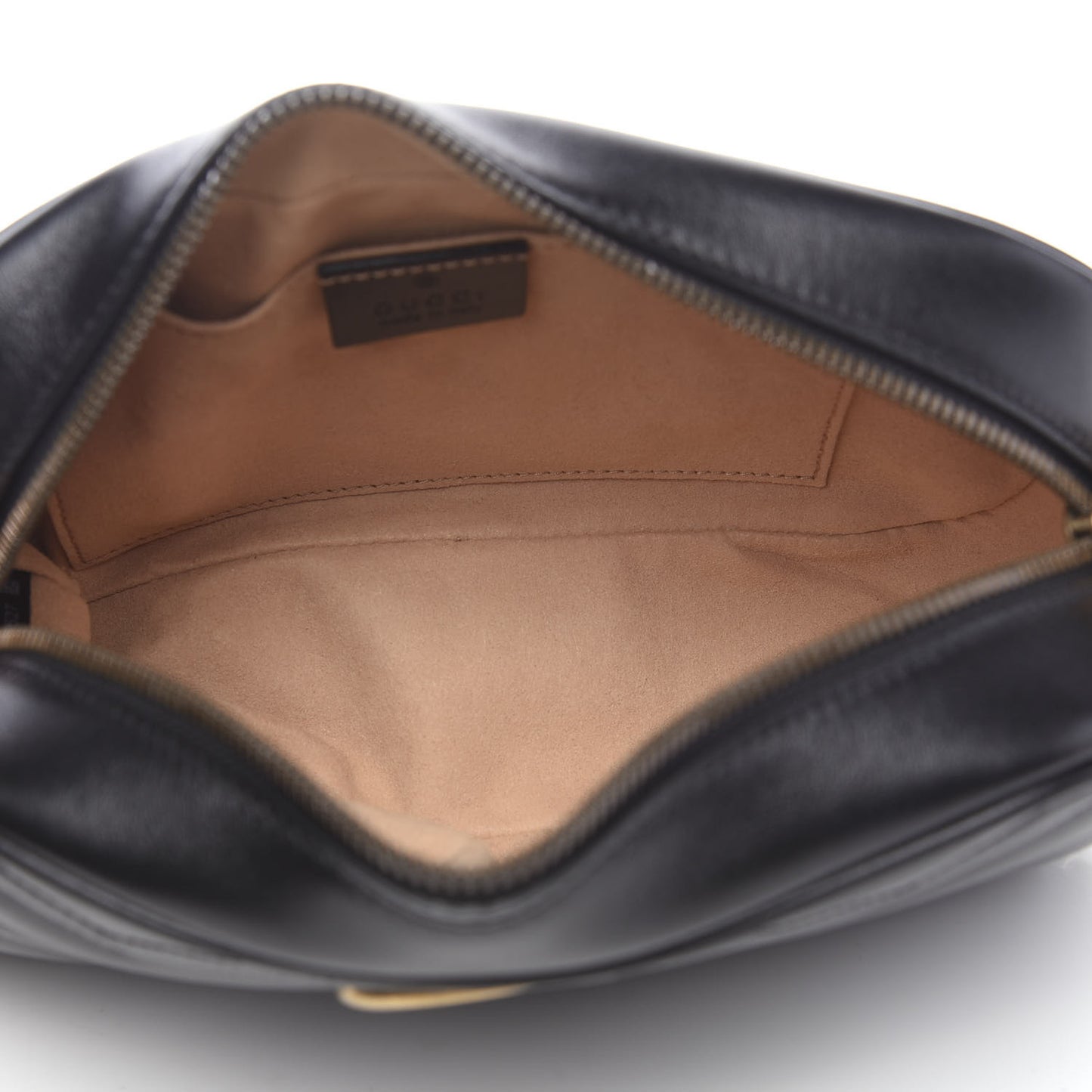 Calfskin Matelasse Small GG Marmont Chain Shoulder Bag Black
