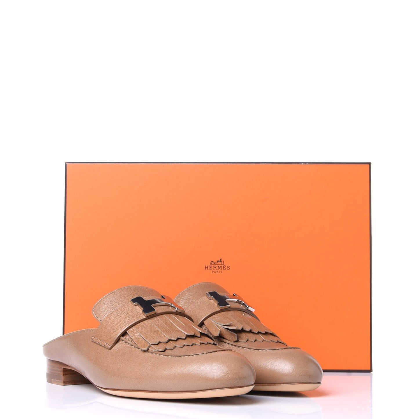 Goatskin Rivoli Mules 37 Havane