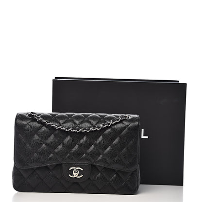 Chanel Caviar Quilted Jumbo Double Flap Black 11 of 11