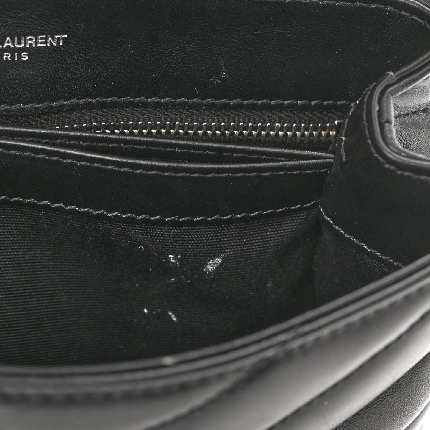 Calfskin Y Quilted Monogram Toy Loulou Crossbody Bag Black