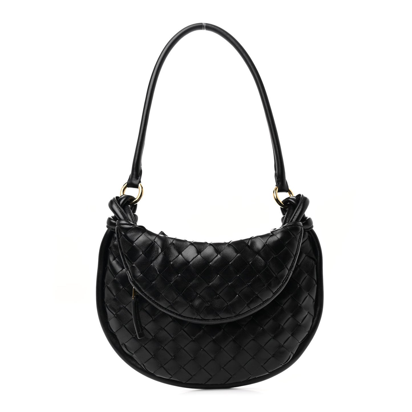 Nappa Intrecciato Small Gemelli Black