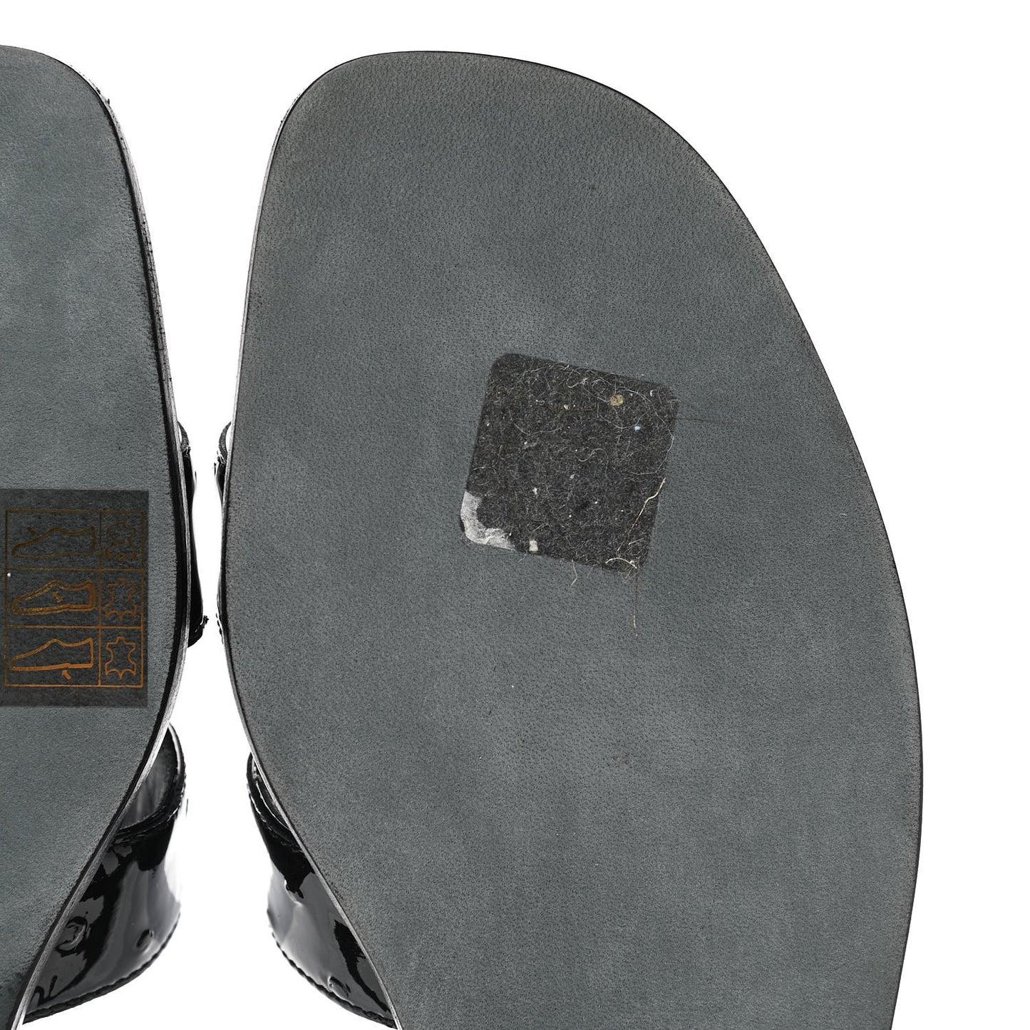 Ostrich Oran Sandals 38.5 Black
